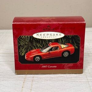 Hallmark Keepsake 1997 Corvette Ornament - Red. vintage.